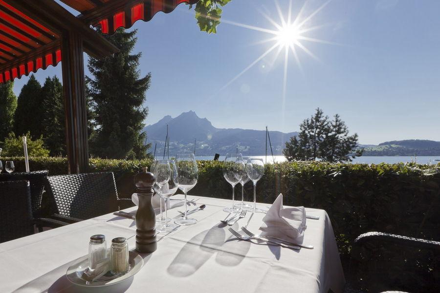 Gastehaus Baumgarten Otel Kehrsiten Dış mekan fotoğraf