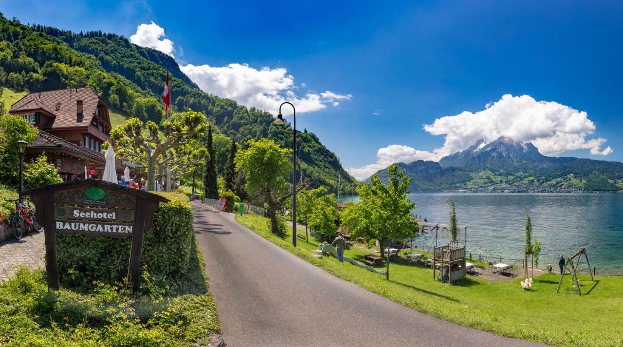 Gastehaus Baumgarten Otel Kehrsiten Dış mekan fotoğraf